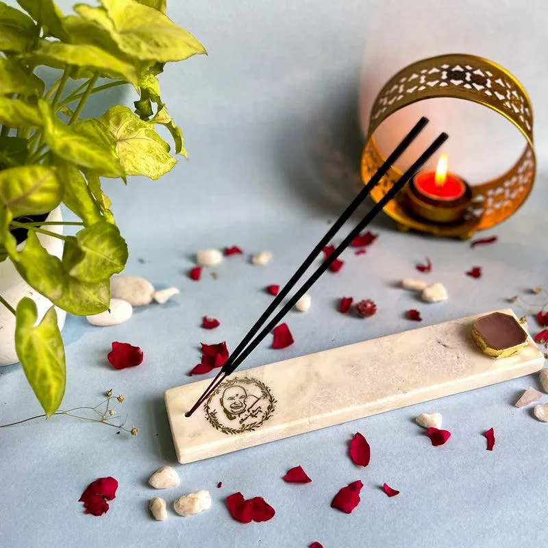 Guru ji Incense Holder Rose Quatrz Plating - Pink media 3