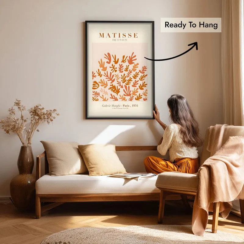 Botanical Rhythm Canvas Wall Painting With Black Frame media 7