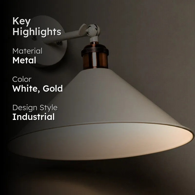 Chloe Metal Wall Lamp - White media 2