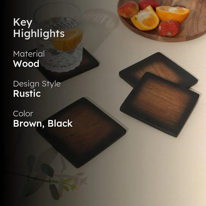 Stefon Acacia Wood Coasters - Set Of Four media 2