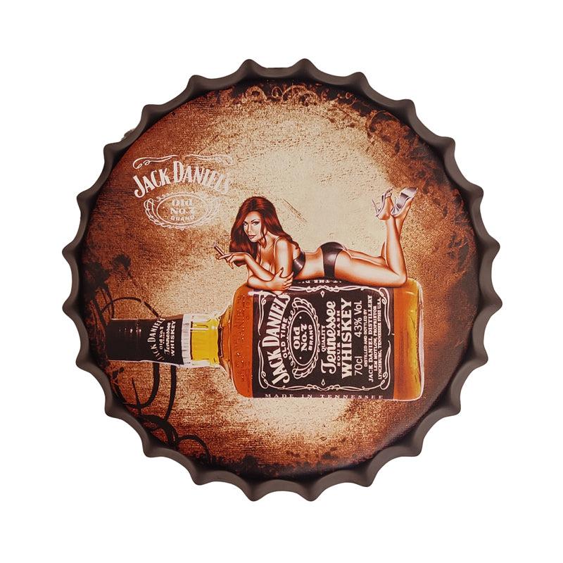 Jack Daniels Bottle Cap Metal Wall Accent - Multicolor media 4