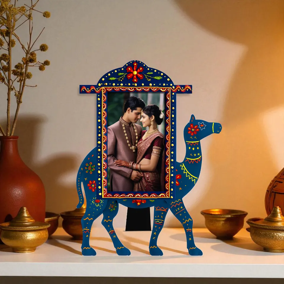 CamelBlue MDF Photo Frame - Blue media 1