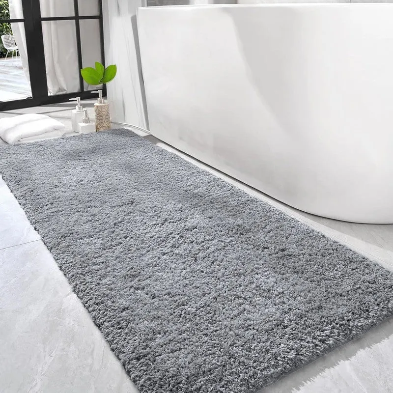 BathEase Anti Skid Runner Rug - Light Grey media 4