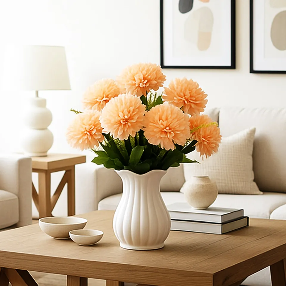 Velour Bloom Artificial Flower - Set of Two media 9