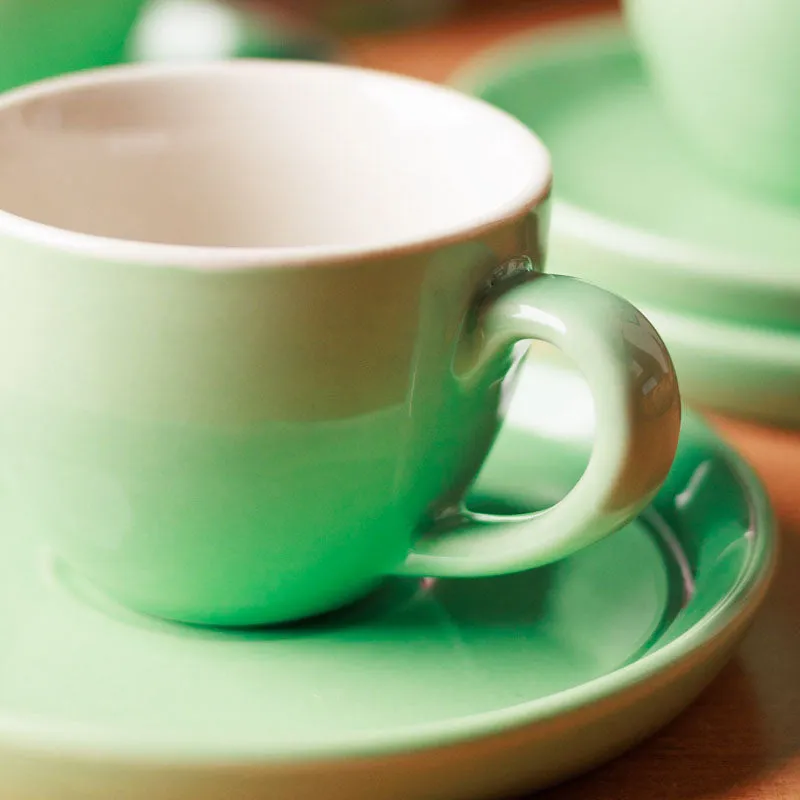 Blush & Brew Cup &Saucer (Mint/100 mL) - Eight Piece Set media 4