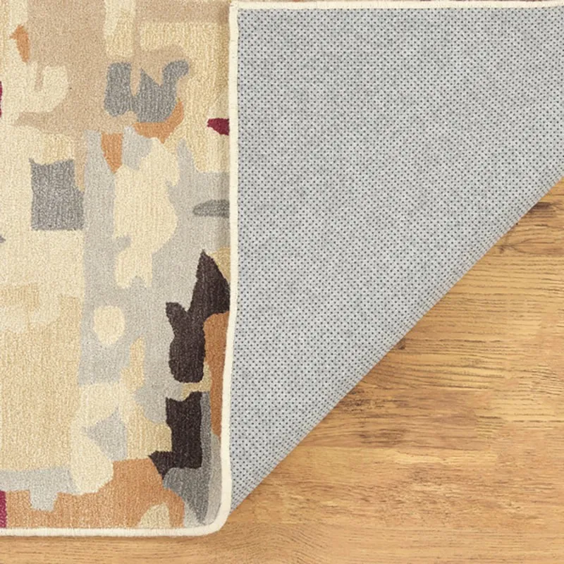 Horus Hand Tufted Abstract Wool & Nylon Carpet - Brown & Beige media 5