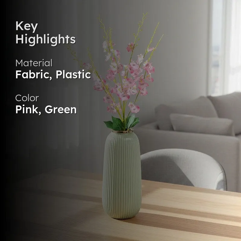 Cross Orchid Artificial Flowers - Light Pink media 2