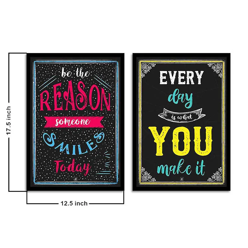 Reason & Smile Wall Art - Set Of Two media 6