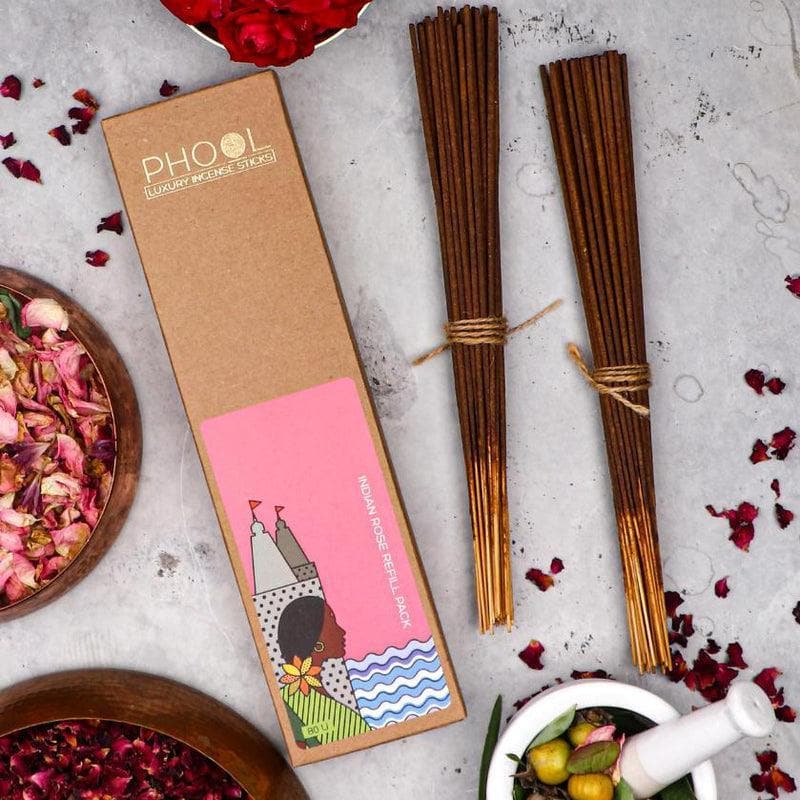 Phool Natural Incense Sticks Refill pack - Indian Rose media 3