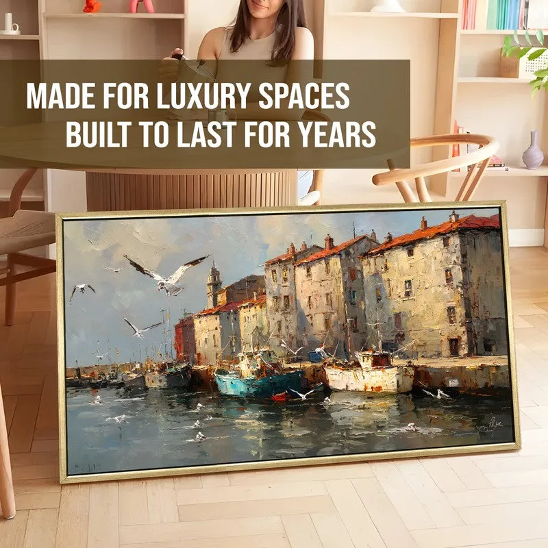 Portside Canvas Wall Painting With Frame media 5