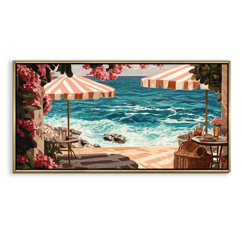 Salted Siesta Canvas Wall Painting With Frame media 3