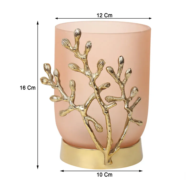 Roscoe Gemma Vase - Peach & Gold media 6