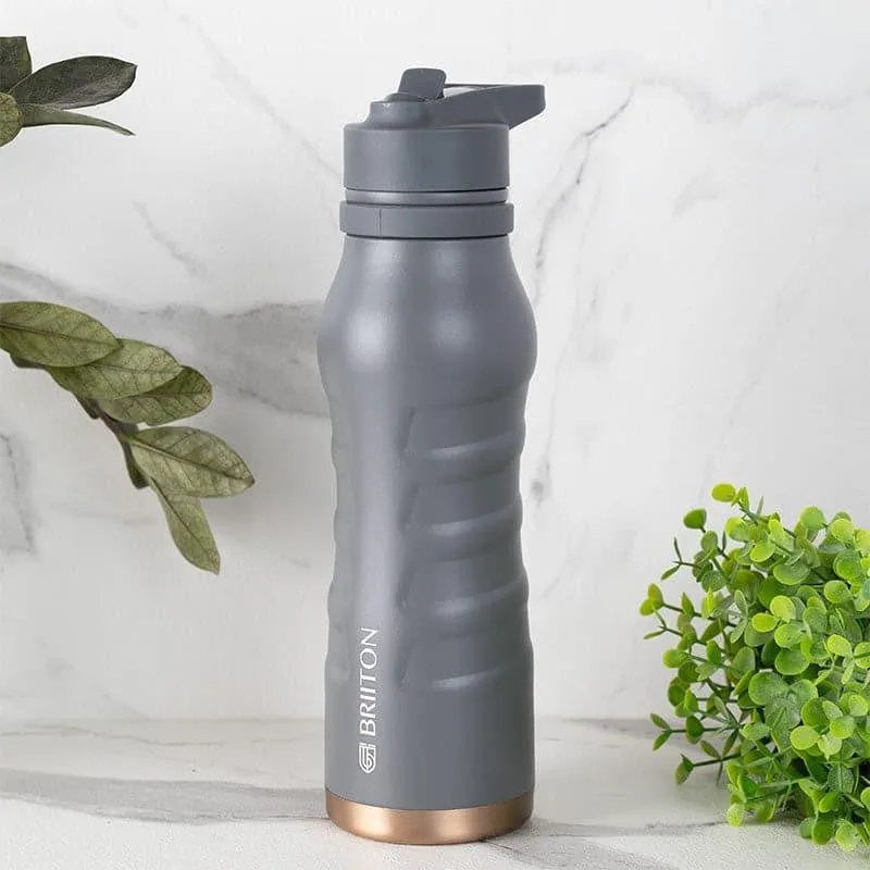 Epiquencher Hot & Cold Thermos Water Bottle (Grey) - 750 mL media 1