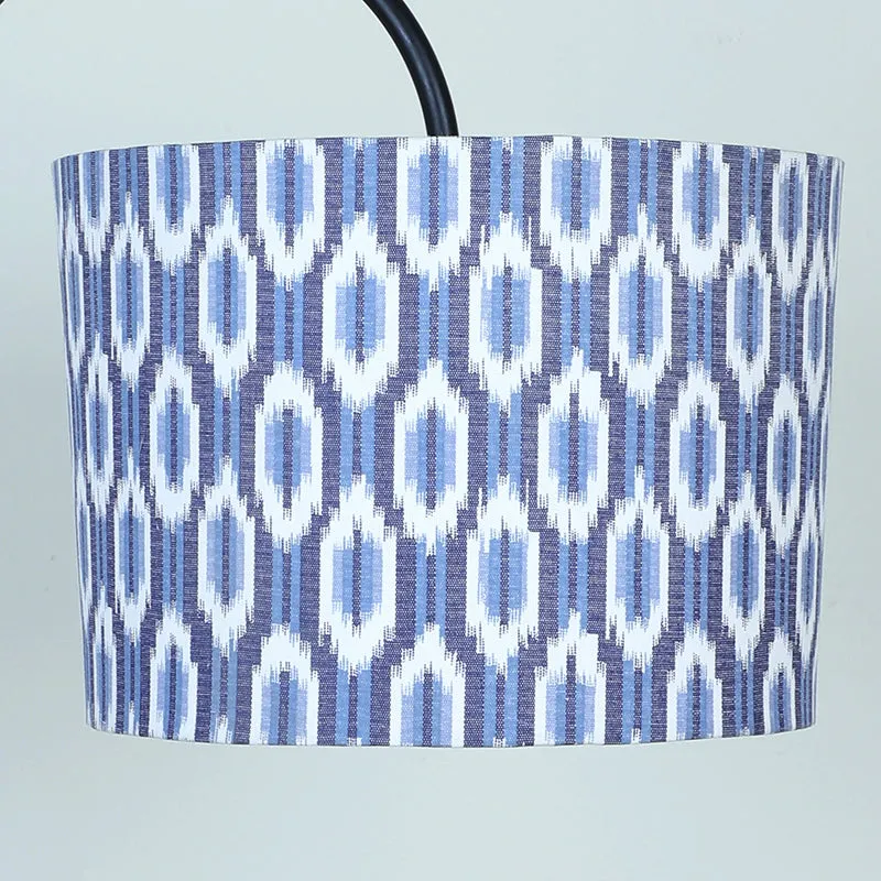 Lois Printed Arched Floor Lamp With Shelf media 4