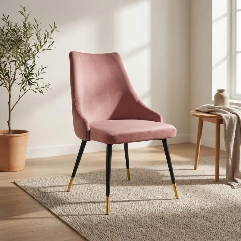 Lunara Neem Wood Accent Chair - Pink media 1