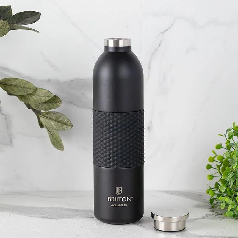 Gradient Hot & Cold Thermos Water Bottle (Black & Grey, 620 mL Each) - Set Of Two media 3