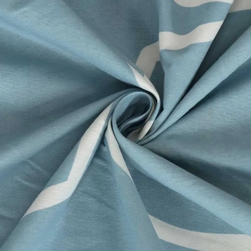 Circum Jive Fitted Microfiber Bedsheet (Sky Blue) - 300 GSM media 4