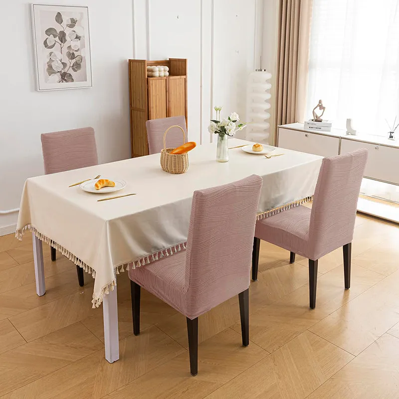 Wrapiq Solid Chair Cover (Dusty Pink) - Set Of Four media 1