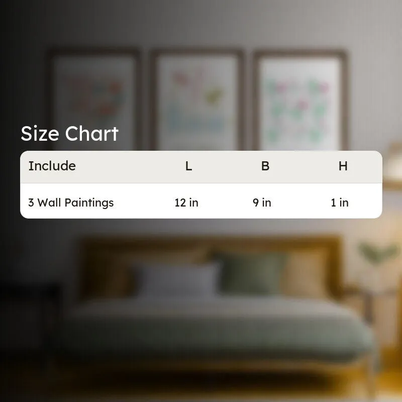 Petal Promises Paper Wall Painting With Frame - Brown media 9