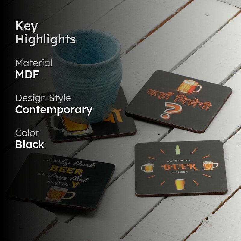 Chhers Charm Coaster - Set Of Four media 2
