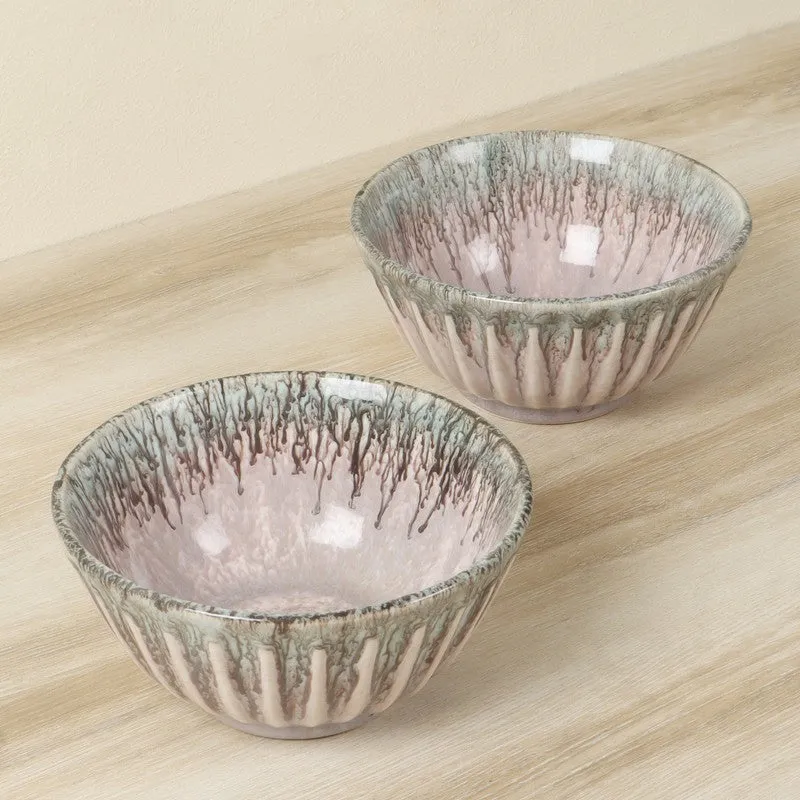 Elantra Feast Serving Bowl (Pink,700 mL Each) - Set Of Two media 4