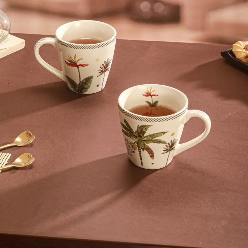 Druvia Porcelain Tea Cup (300 mL Each) - Set Of Two media 1