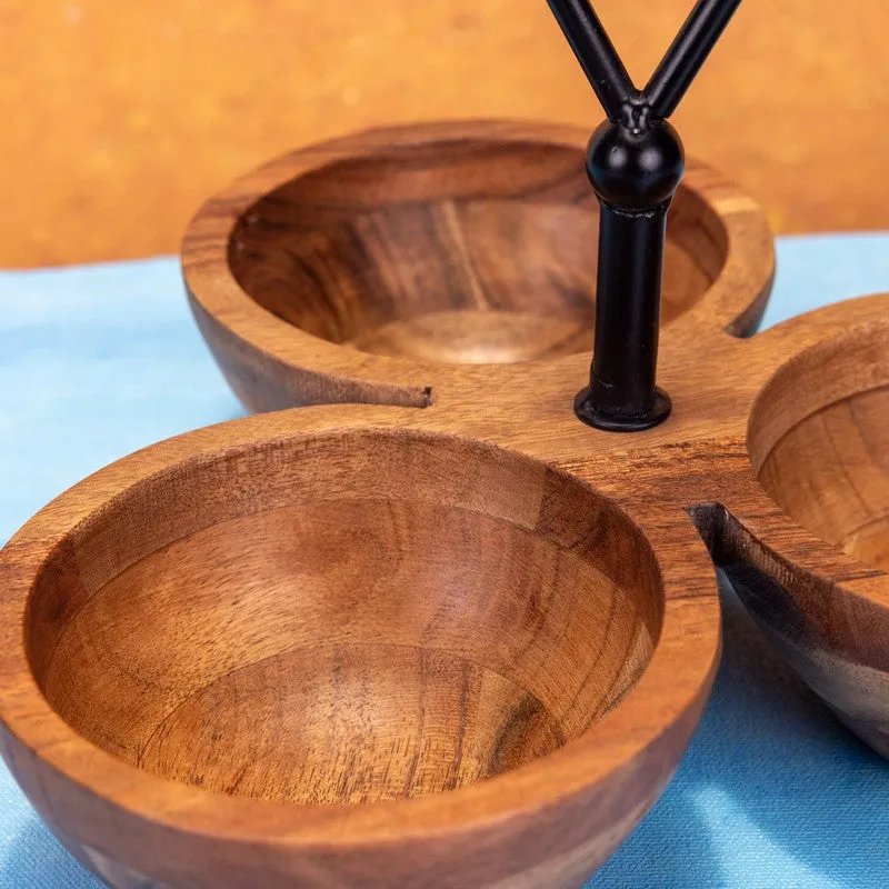TriServe Wood Serving Bowls - 900 ML media 7