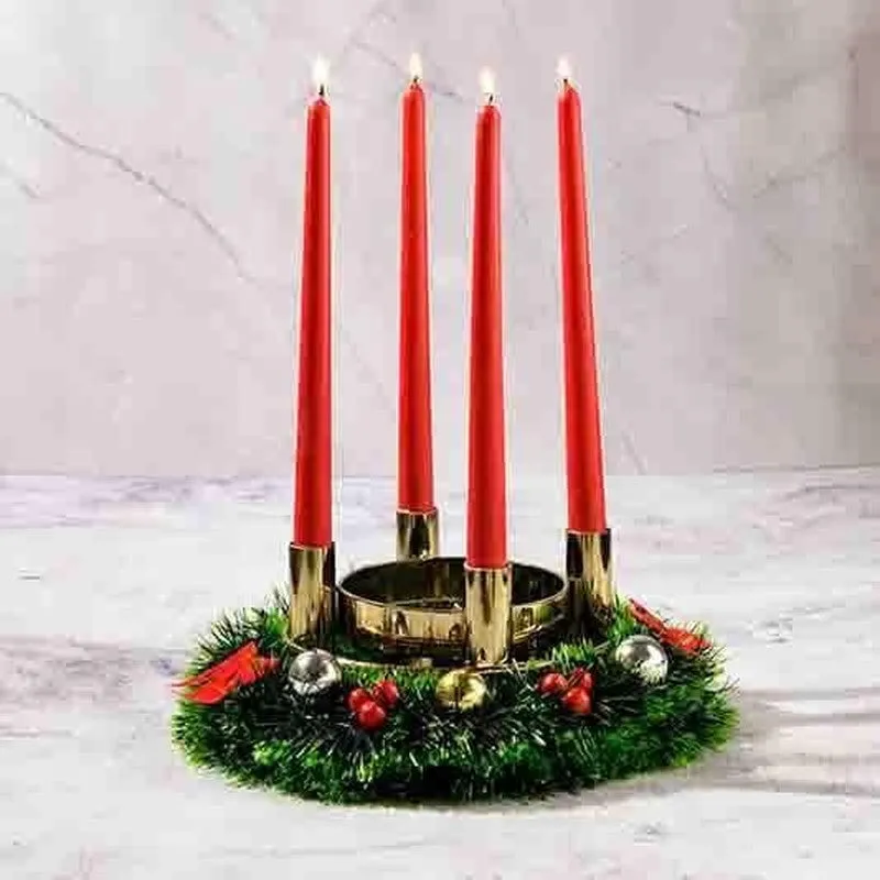Crimson Glow S0y Wax Candles - Set of Four media 1