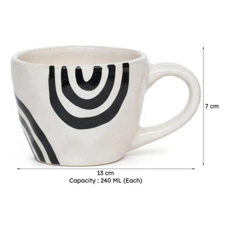 Sip Ceramic Tea Cup (240 mL Each) - Set Of Two media 7