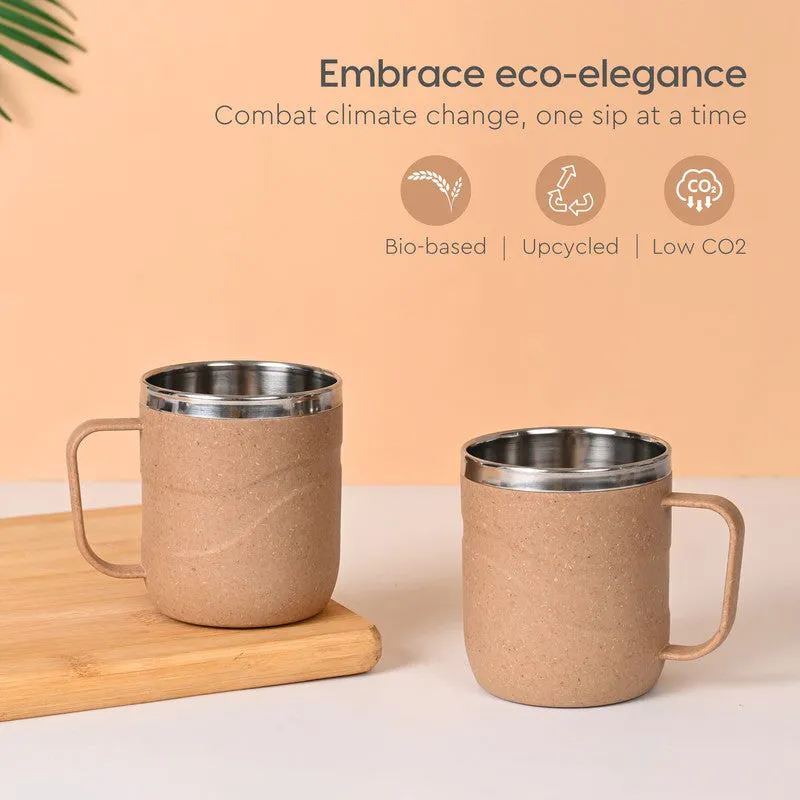 Timberglow Rice Husk Coffee Mug (250 mL Each) - Set Of Two media 8