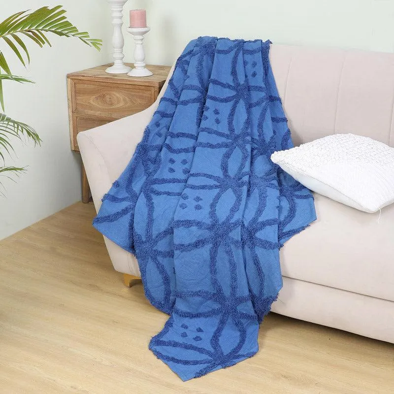 Marigo Cotton Throw - Blue media 1
