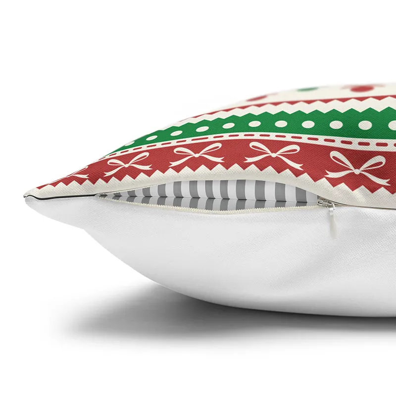 Yuletide Knits Velvet Christmas Cushion Cover media 5