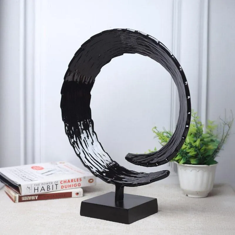 Serene Spiral Showpiece - Black media 1