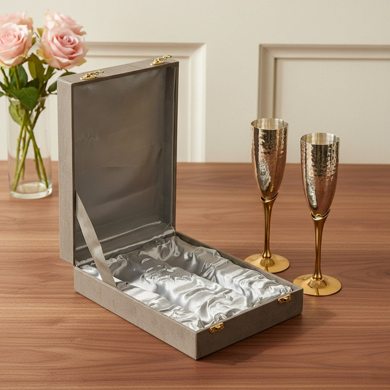 LuxePour Wine & Champagne Glasses (240 mL Each) - Three Piece Set
