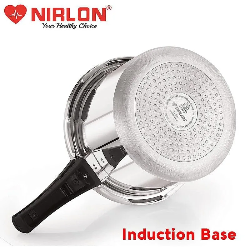 Nirlon Steel Shine Pressure Cooker(3L/2L) - Set Of Two media 7