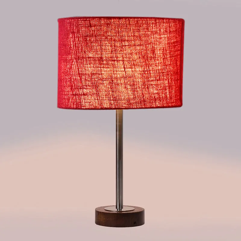 Sienna I Rodin Wooden Table Lamp - Maroon,Silver,Brown media 5