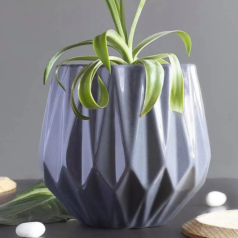 Ugaoo Precious Horcrux Ceramic Pot - Grey media 4