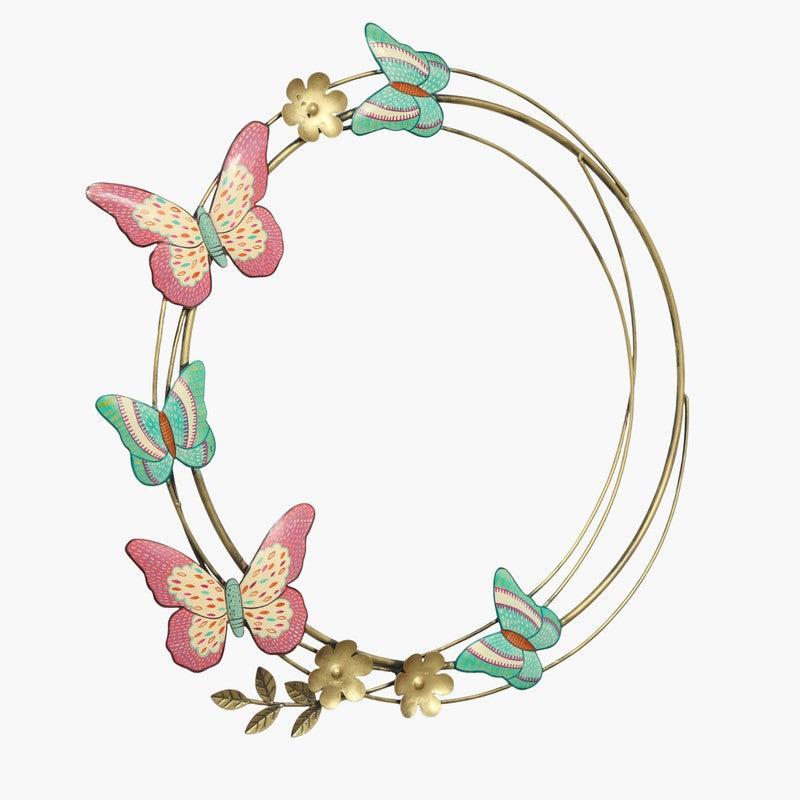 Butterfly Wreath Metal Wall Accent media 4