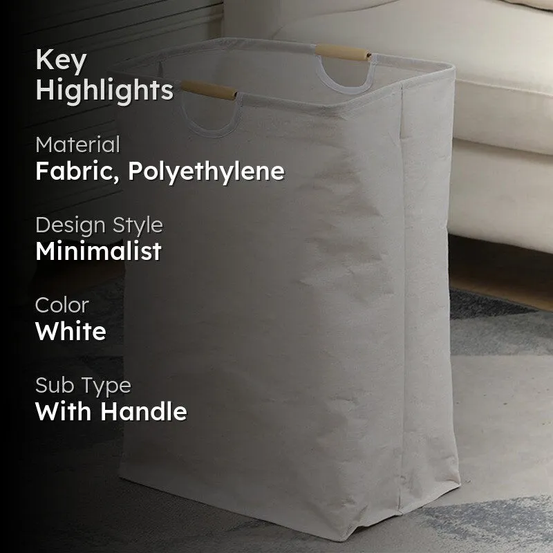 Soft Stack Laundry Basket - White media 2