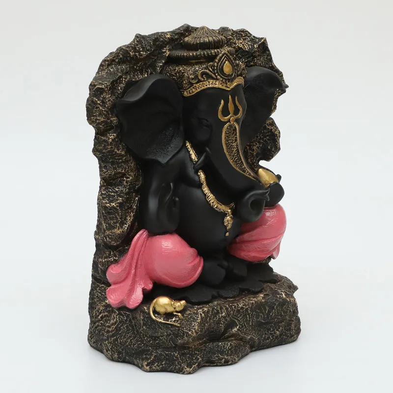 Divine Ganesha Noir Showpiece media 4