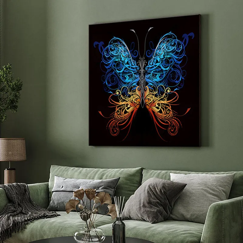 Vibrant Butterfly Wall Painting media 4