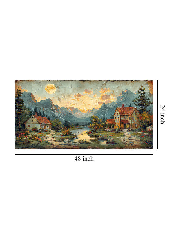 Countryside Charm Cottage Wall Painting media 8