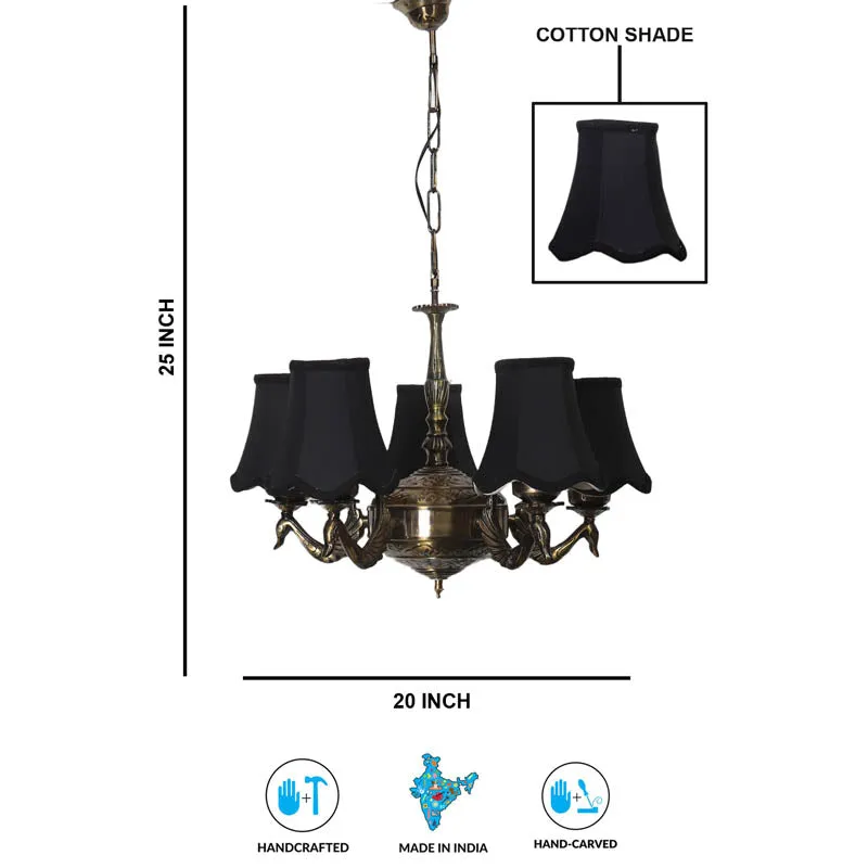 Mayuka Conical Golden Antique Ceiling Lamp media 6