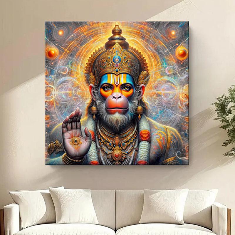 Giant Hanuman Wall Painting