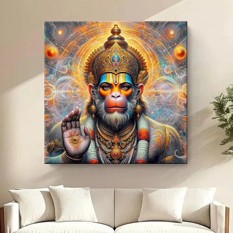 Giant Hanuman Wall Painting media 1