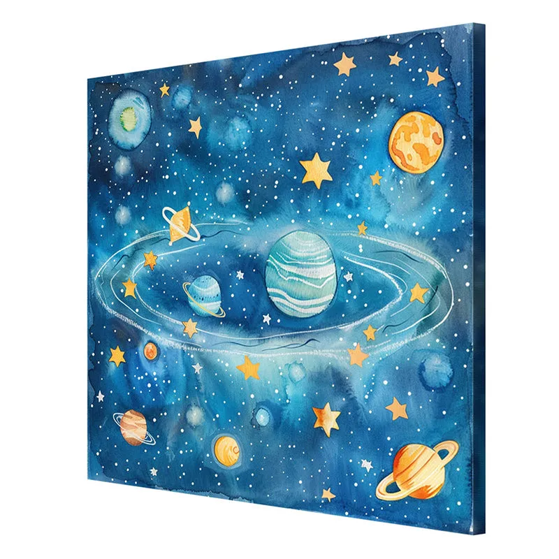 Cosmic Galaxy Wall Painting media 6