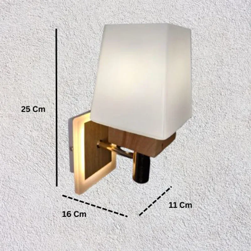 Textura Ray Aluminium & Wooden Wall Lamp media 6