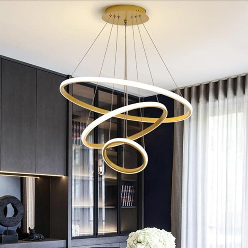 Sky Drop LED Modern Aluminium Ceiling Lamp - Gold media 4
