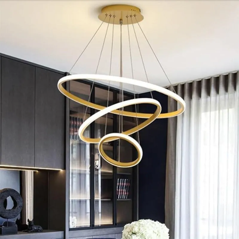 Sky Drop LED Modern Aluminium Ceiling Lamp - Gold media 4