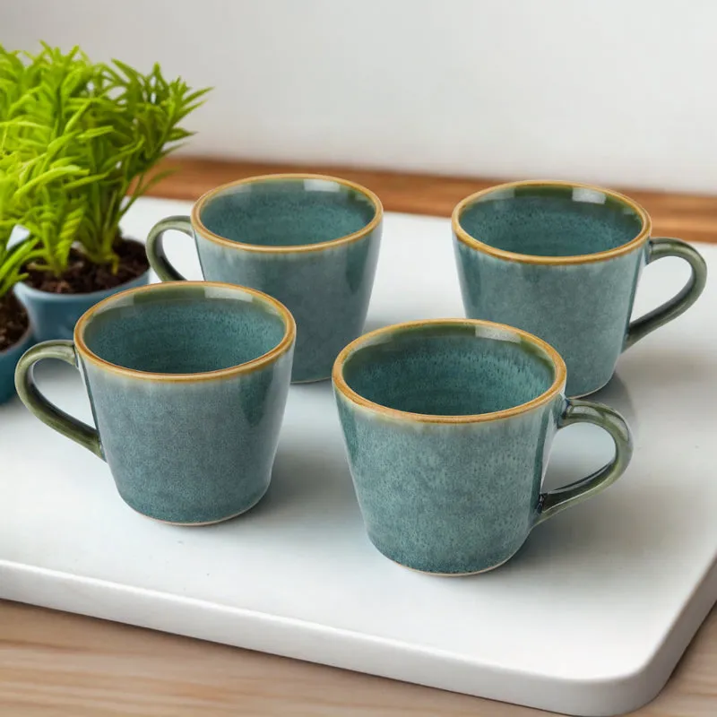 Infusa Ceramic Tea Cup (175 mL Each) - Set of Four media 1